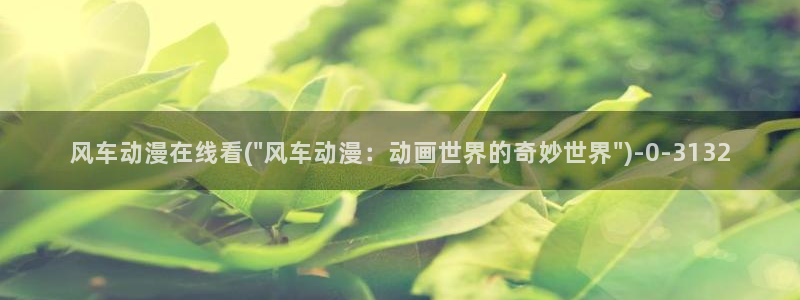 爱动漫网：风车动漫在线看(\